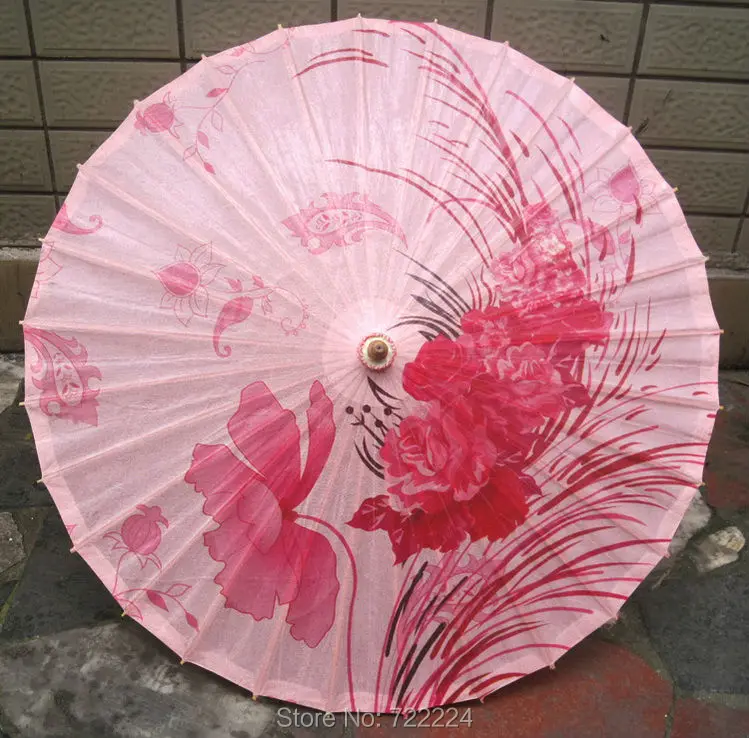 

Dia 84cm chinease handmade red rose waterproof sunshade drama props oiled paper umbrella lover gift and collection umbrella