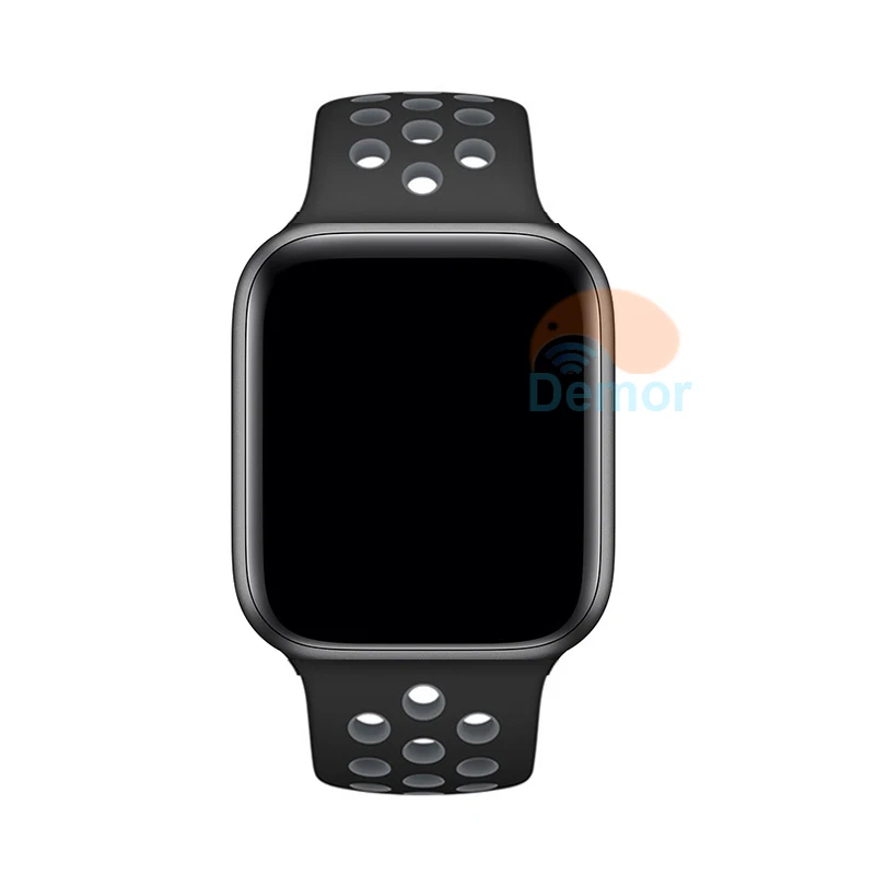 IWO 8 Смарт-часы 44 мм серия 4 Bluetooth монитор сердечного ритма умные часы для мужчин и женщин Подарки iOS iPhone Android телефон Apple Watch - Цвет: Black Grey