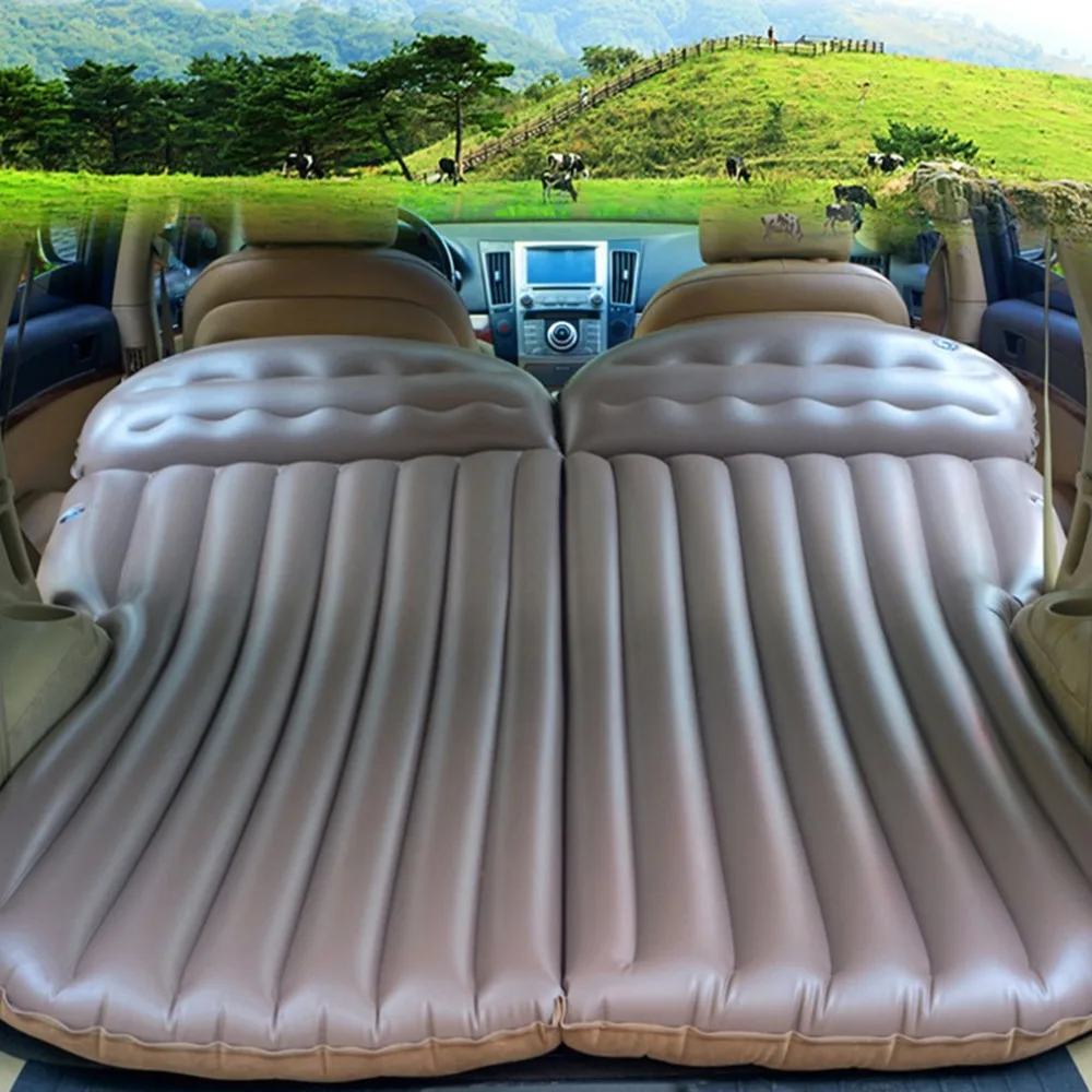Coche de viaje inflable colchón de aire de cojín de cama de Camping Universal se aire sofá almohadas de aire portátil