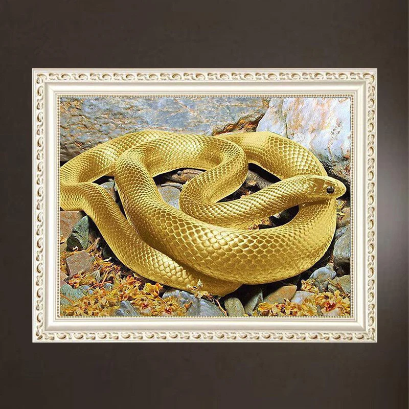 

Diamond painting snake cross stitch sewing home decoration Full Square / Round Dirll 5D diamond embroidery home art