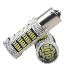 BRIDAY 2 шт. BA15S P21W 1156 4014 92smd обратный светильник s сигнал поворота светодиодные задние лампы для автомобиля тормозной светильник s Автоматический дневной ходовой светильник