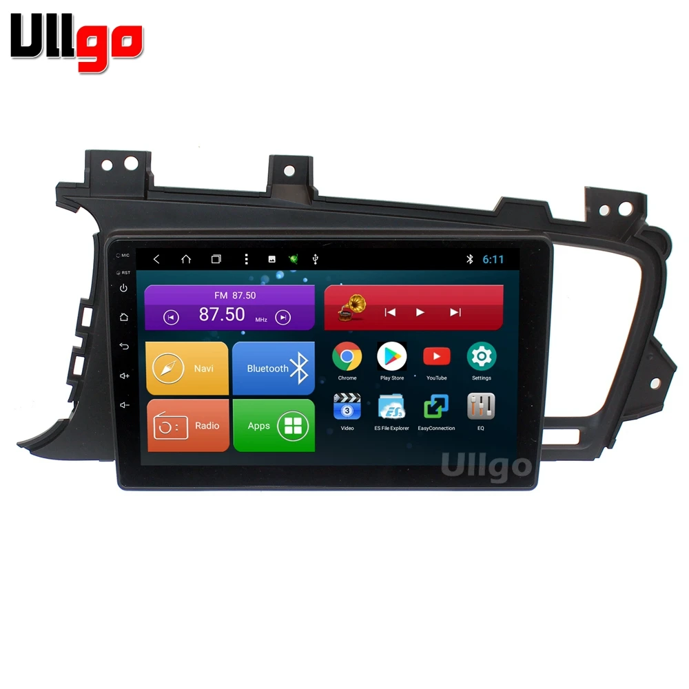 Discount 9 inch Octa Core Android 8.1 Car DVD GPS for Kia Optima K5 LHD 2011+ Autoradio GPS Car Head Unit with RDS BT Wifi Mirror-link 0