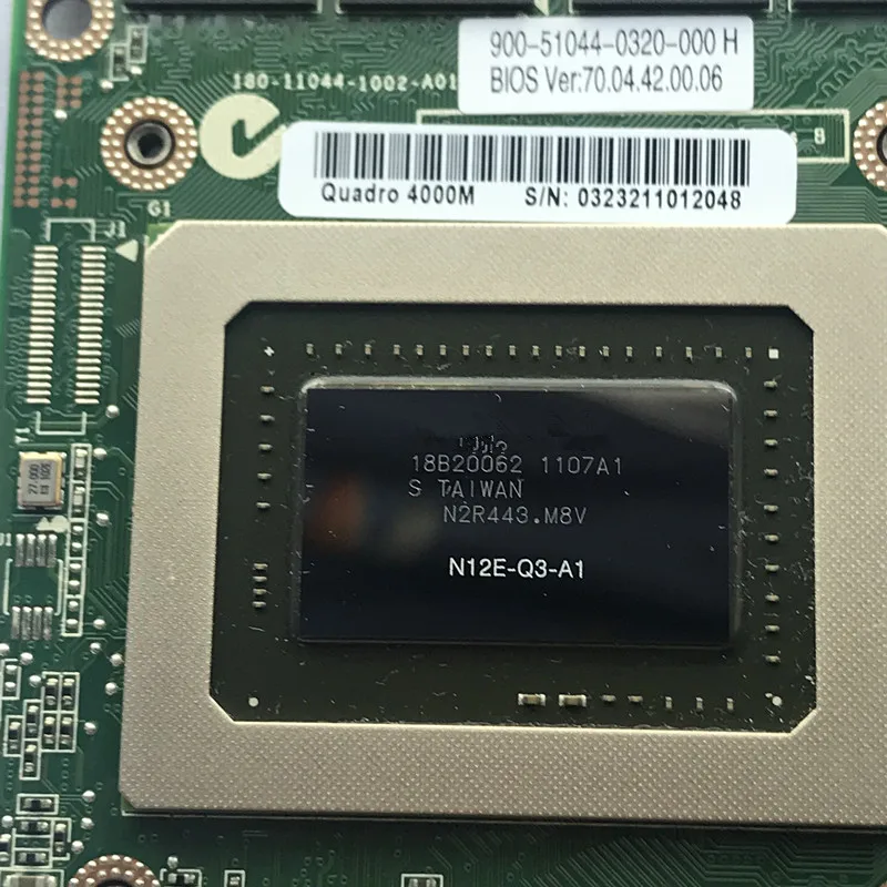  NEUE Quadro 4000M Q4000M 2G CN-0HGXY3 HGXY3 Video Vga Grafikkarte N12E-Q3-A1 für dell m6600 m15x hp