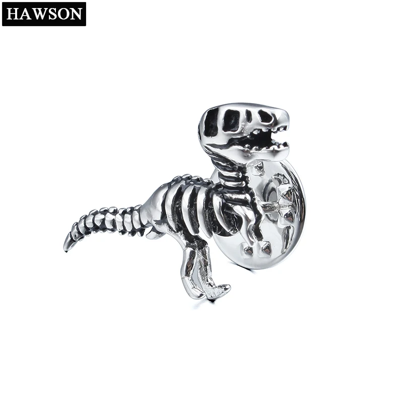 

HAWSON Dinosaur Lapel Pins Clutch Jewelry Novelty Animal Bone Brooches