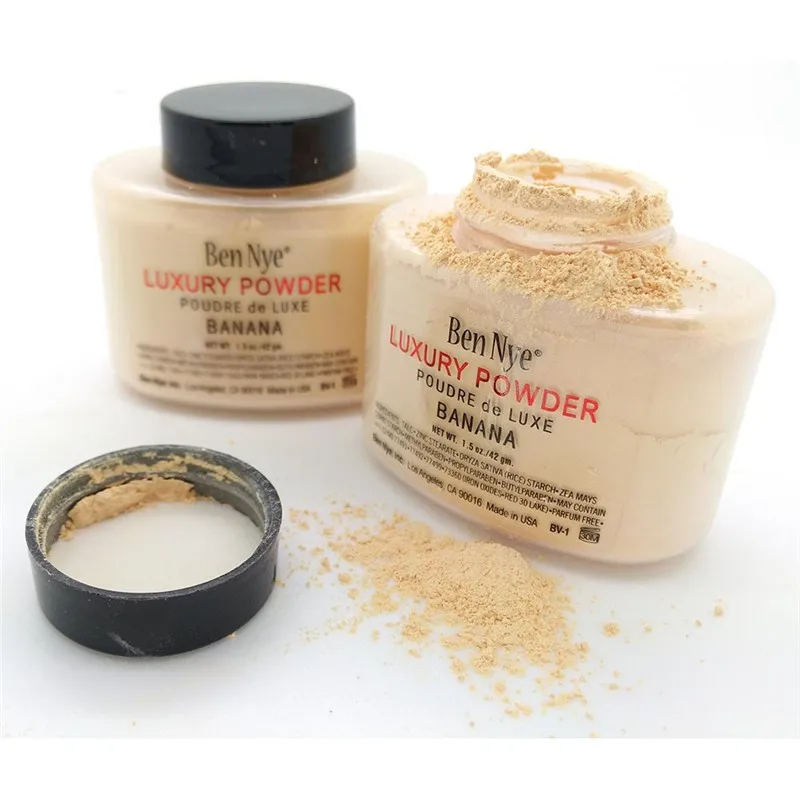 Ben Nye Ben Nye Banana Powder Luxury Banana natural face loose powder 42g/85g Banana brighten long-lasting powder BH336M