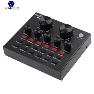 VAKIND V8 Audio External USB Headset Microphone Live Broadcast Sound Card for Mobile Phone Computer PC VAKIND V8 Audio External USB Headset Microphone Live Broadcast Sound Card for Mobile Phone Computer PC