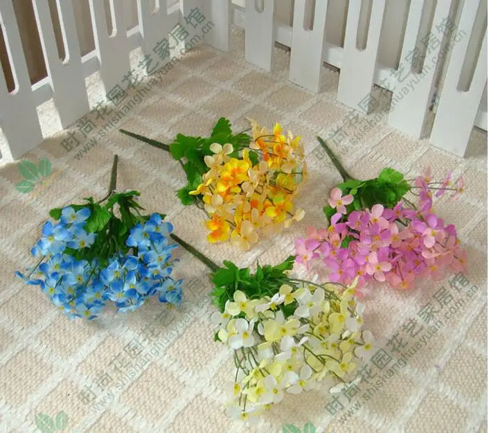 Шелковый цветок, зимний жасмин, искусственный цветок, детский дыхательный дом, вечерние свадебные украшения, Шелковый искусственный цветок