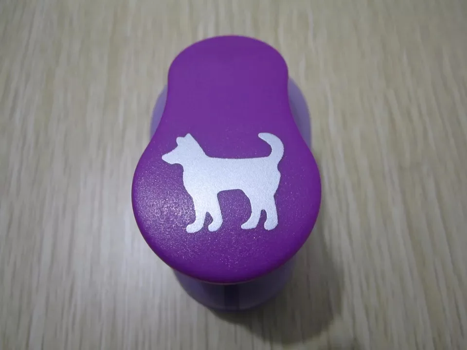 1" dog hole Punch Cortador De Papel puppy shaped Craft Punchers Diy Scrapbooking Punches Furador