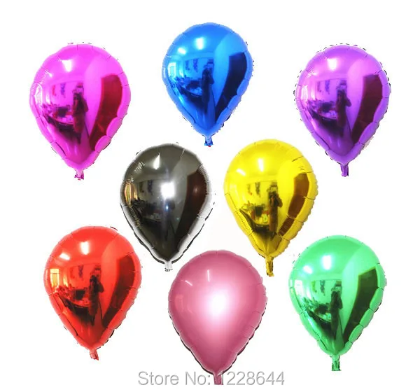 Воздушный шар украшения вечерние поставки овальной формы капли воды алюминиевый воздушный шарик из фольги в форме цветов Ассорти Гавайская гитара 23 дюймов 50 шт./лот