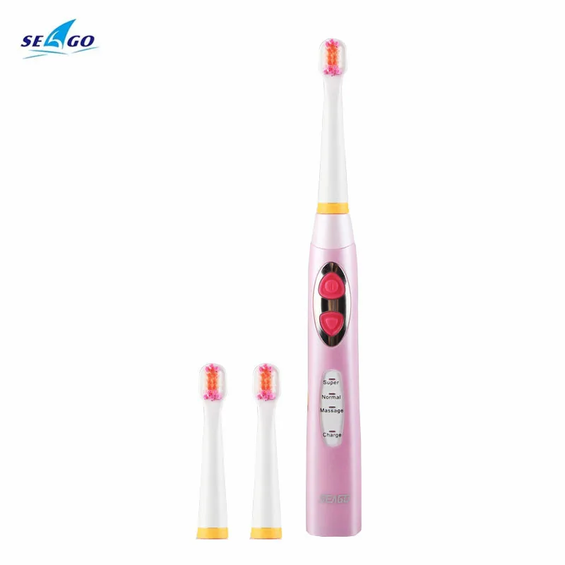 

Electric Toothbrush For Children Kids With 3Pcs DuPont Replacement Heads Sonic Rechargeable Teeth Brushes Smart Timer Waterproof