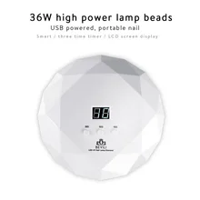 60 s/120 s таймер USB разъем лампа для ногтей интеллектуальная 36 Вт УФ светодиодная лампа Сушилка для ногтей для всех типов гель Led УФ лампа для ногтей машина для отверждения