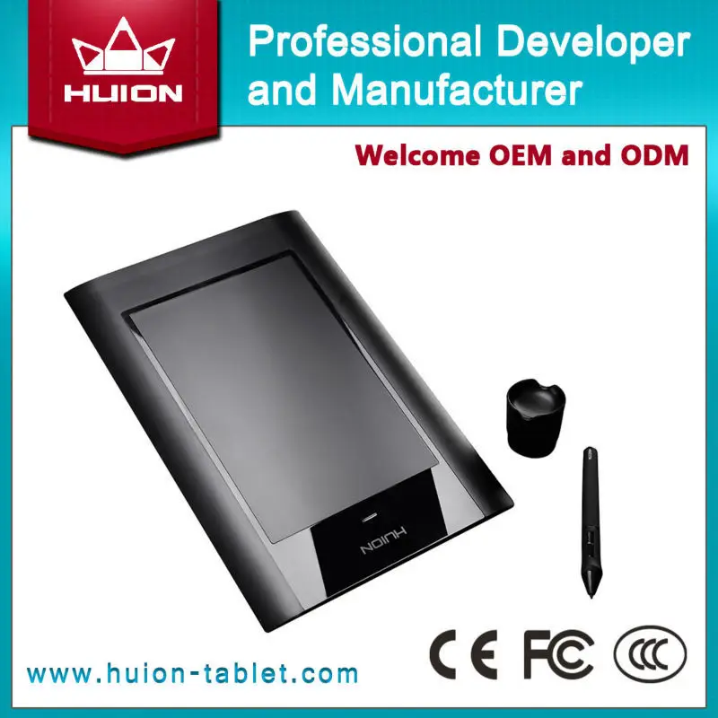 Hot Sale New HUION 580 8" X 5" Graphic Pen Tablets Professional Signature Digital Boards USB Graphics Pen Tablet For PC Black