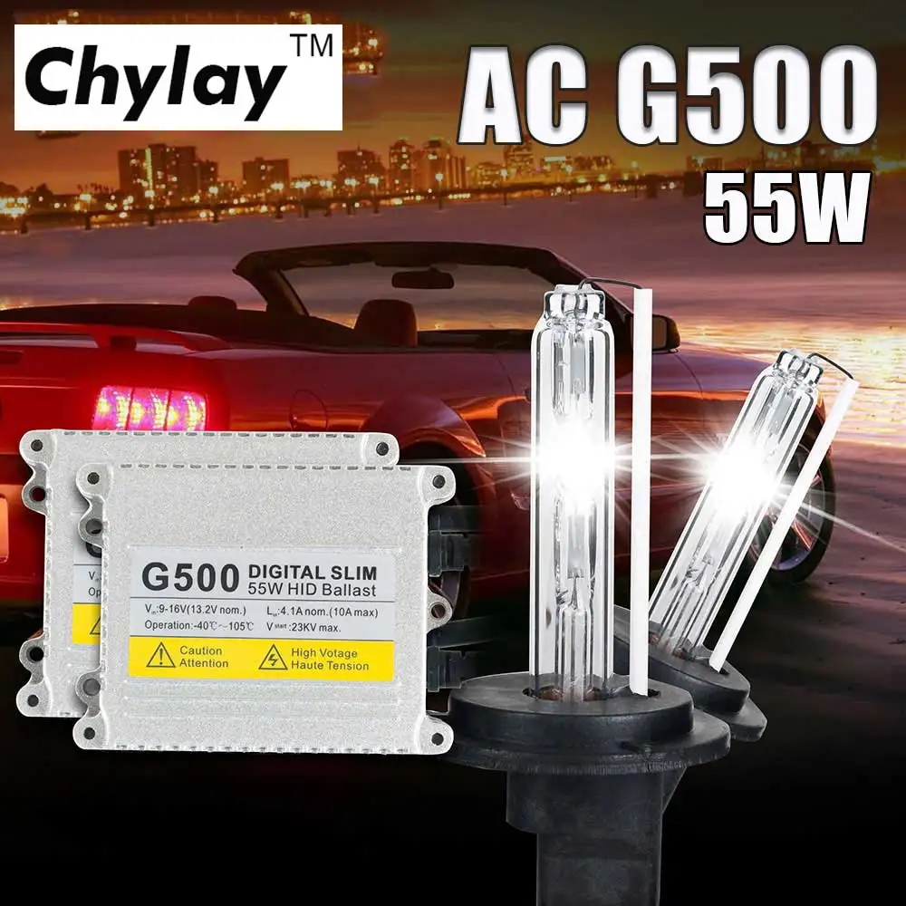 Цифровой балласт H4 Xenon H7 H1 H11 D2S G500 Silm для автомобильных фар H3 H8 HB3 HB4 881 HID Kit 4300K 6000K 8000