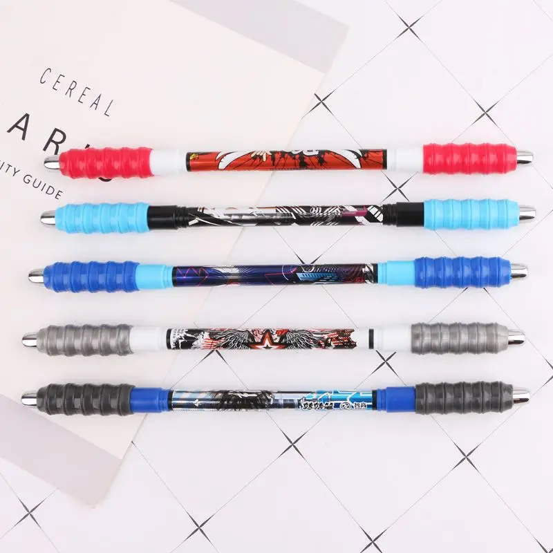 

Non Slip Spinning Pen Blue Ink Color Ballpoint Rolling Finger Rotating Playing Gaming for Student Supplies
