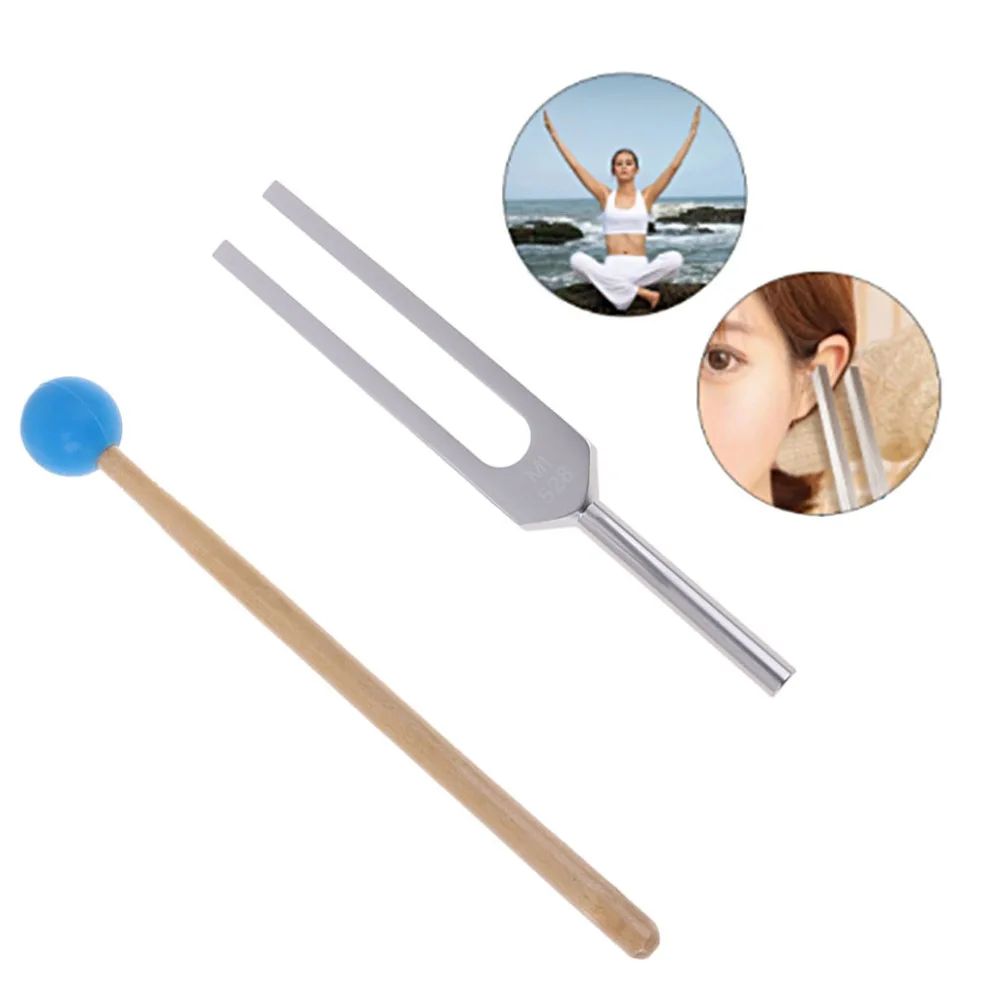 

Aluminum Medical Tuning Fork Chakra Hammer Ball Diagnostic 528HZ With Mallet Set Nervous System Testing Health Care