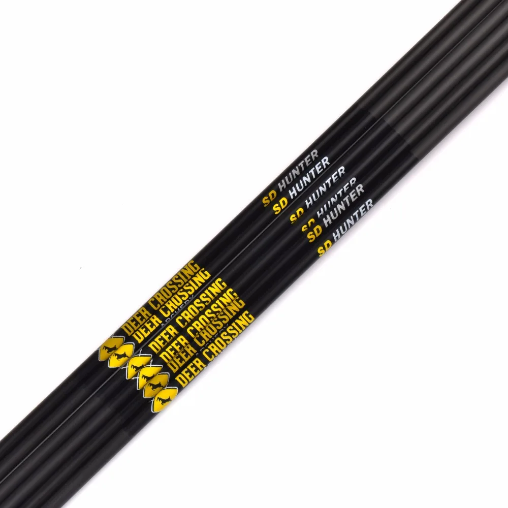 

12pcs Linkboy Archery 30inch Pure Carbon Arrow Shaft ID4.2mm Spine500 700 900 for DIY Recurve Bow Arrows Hunting