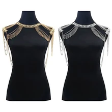 Женское многослойное ожерелье на плечо с кисточками smt 263