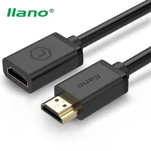 Llano 1,5 м HDMI кабель-удлинитель быстрая скорость HDMI 2,0 Мужской к женскому удлинитель Поддержка 3D 4K для HDTV проектора