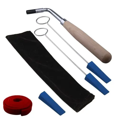 MSOR Piano Tuning Hammer Wrench Mute Kit 6 pcs Tools + case