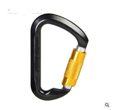 

High quality 25KN Professional Safety Master Lock D Buckle Climbing Lock Carabiner Rock Climbing Buckle Equipment