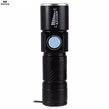 USB LED Flashlight Handy Rechargeable LED Highlight Torch Light Hunting Mini USB LED Lanterna 3 Modes Zoomable Torch for Camping uniquefire uf 1405 940nm ir flashlight portable rechargeable 3 modes led flashlight lanterna torch one slot charger