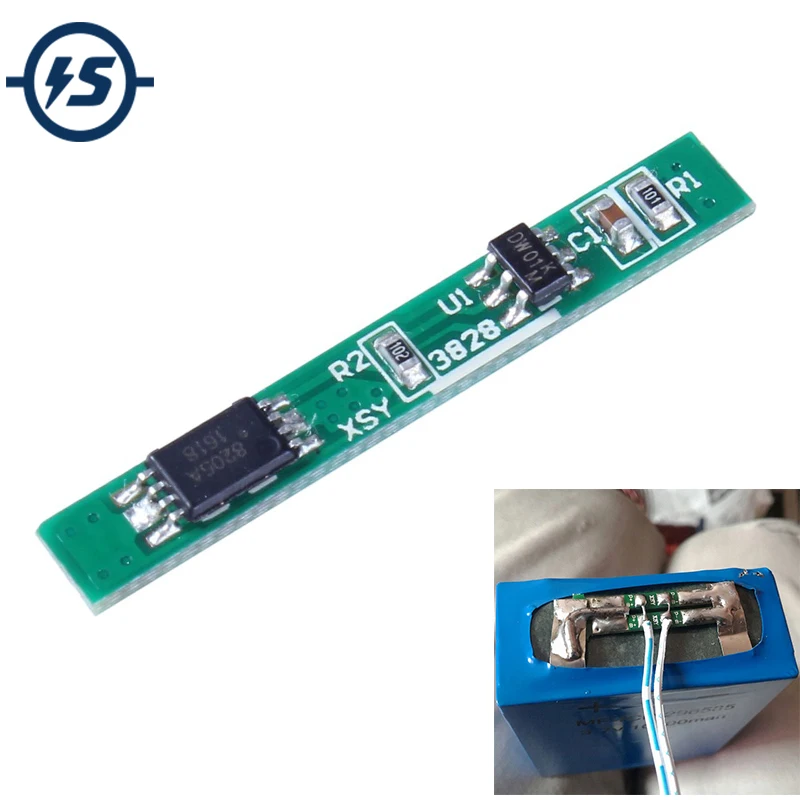 

10pcs BMS 1S 3.7V 2.5A Lithium Battery Protection Board PCM PCB Polymer Over Charge Discharge Li-ion Protect Module Over Board