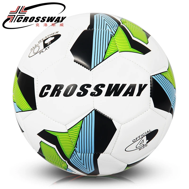 

2017 CROSSWAY Hot Sale A+++ High Quality Green/Orange 2 colors Size 4 PU Soccer Ball Football Ball for Match Training ball