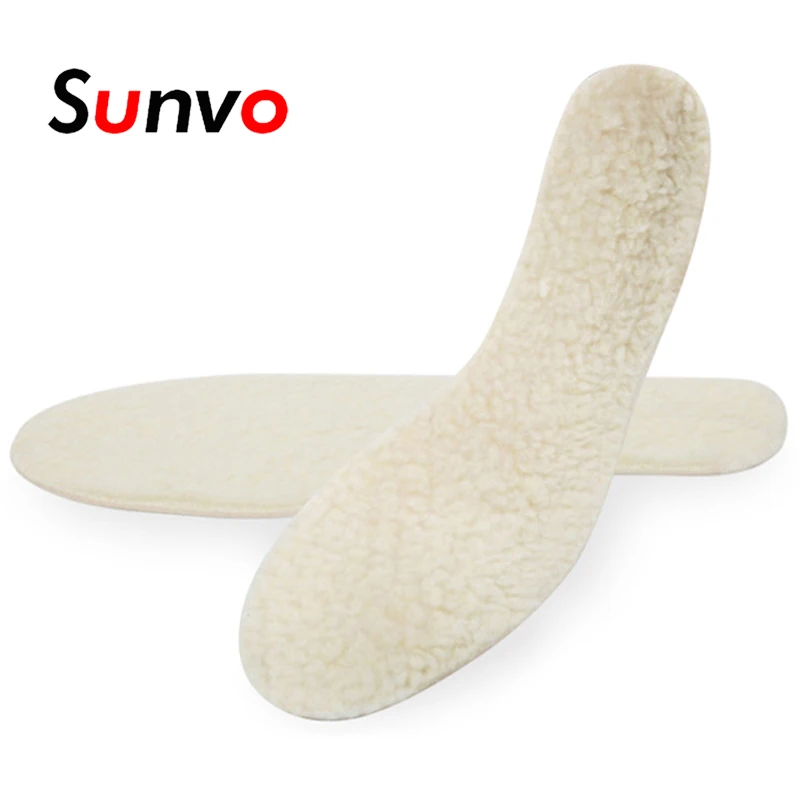 Зимние теплые стельки Sunvo унисекс мягкие искусственные кашемировые