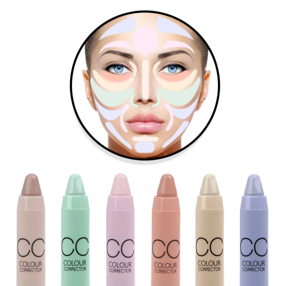 

Face Concealer CC Color Corrector Stick Face Base Makeup Corrector Pencils Contour Stick