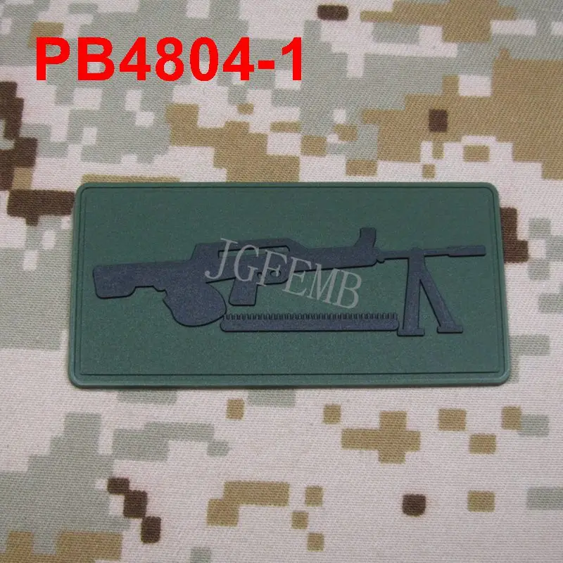 PB4804 Green Снайперский патч боевой дух 3D ПВХ патч значки Военная тактика патч значки - Цвет: PB4804 Green