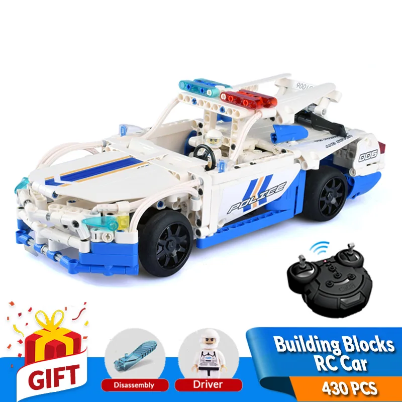 

430PCS Building Blocks RC Car Model With Battery 2.4G Remote Control Kits Bricks Apply to Legos Toys Educational Gift for Kids