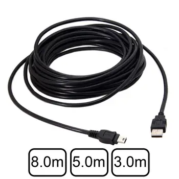 

Jimier 8m 5m 3m 1.5m 5ft Mini USB 5Pin to USB 2.0 Male Data Cable for Tablet & Hard Disk & Camera & Phone Black