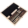 BSTFAMLY wood chess set, portable game of international chess, 30*30/40*40cm*2.5cm folding chessboard chess game I14 ► Photo 3/5