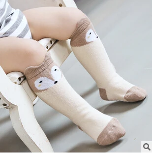 Новейшие носки унисекс для девочек с рисунком лисы носки для мальчиков теплые детские носки детские наколенники meias infantil