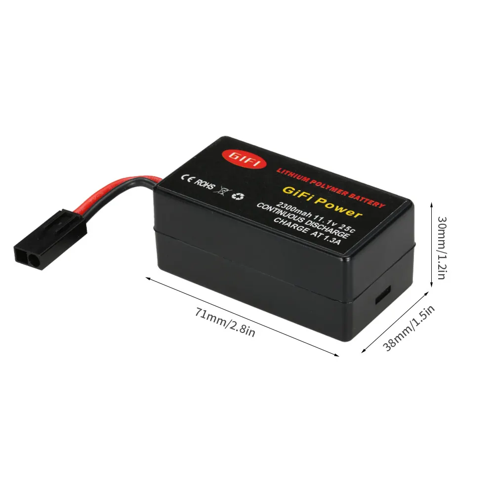 GiFi Power 2300mAh 25C 11.1V LiPo Battery for Parrot AR.Drone 2.0 Quadcopter | Игрушки и хобби