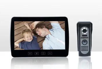 

New Arrival 10 inch 500TVLine high definition hand free video door phone door bell ring with HD IR camera