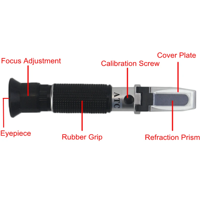 Винный рефрактометр, Спирт 0-25%, измеритель содержания сахара, тестер Брикса 0-40%, инструмент для концентрации Красного вина