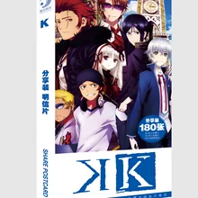 Аниме K Yashiro Isana Kuroh Yatogami Neko Fanart открытка наклейка Artbook брошюра подарок косплей реквизит набор книг