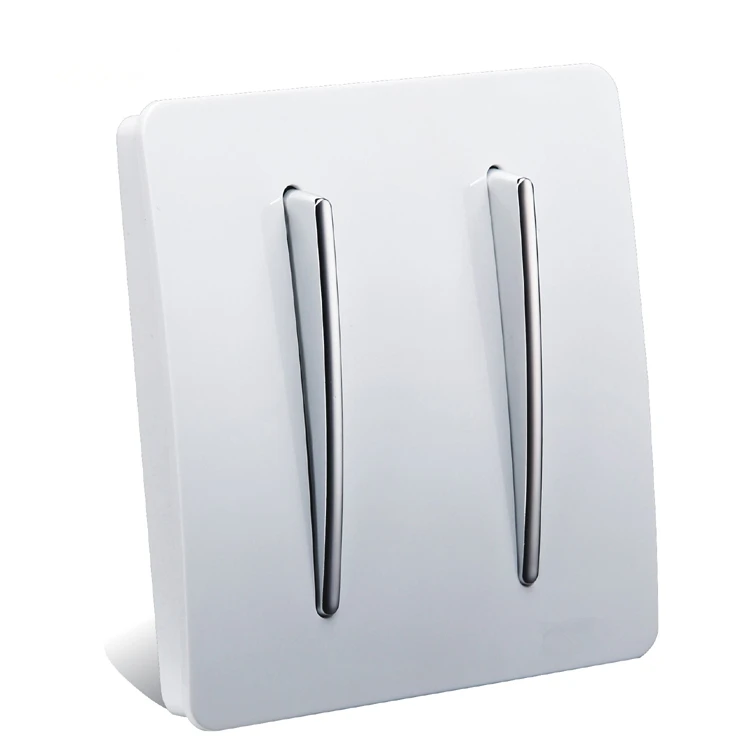 

UK Standard Luxury 2 gang 2 way light Switch and 86*86mm wall switch,220~250V push button switch