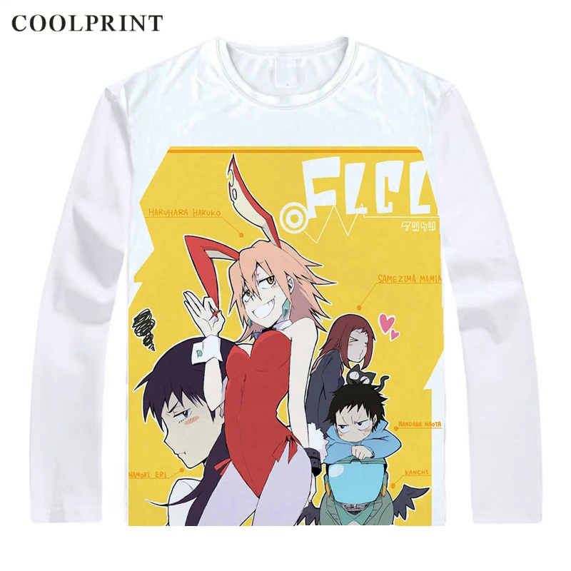 FLCL прогрессивные футболки многостильные рубашки с длинным рукавом фури кури