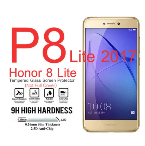 Закаленное стекло для huawei GT3 GR5 P8/P9/Lite Y3/Y5/Y6 ii компактная Защитная пленка для экрана закаленная пленка для Honor 7 Lite 5C 5X 4C Pro - Цвет: P8 Lite 2017