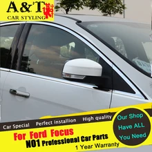 car styling For Ford Focus 3 Window stainless steel trim 09-14 For Ford Classical Focus 3 windows sticker A&T car styling