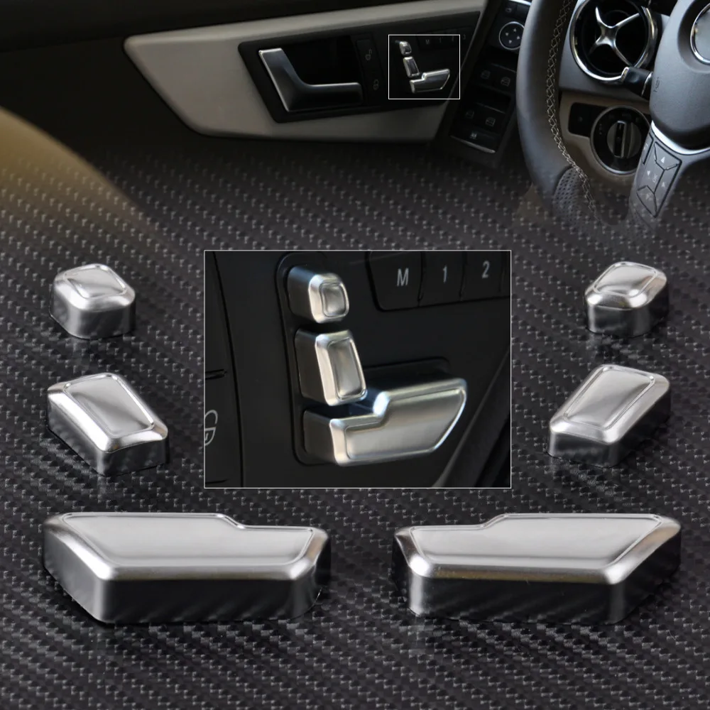 Knopf Schalter Abdeckung Chrom Tür Für Mercedes-Benz E-Klasse W212 Set Adjust