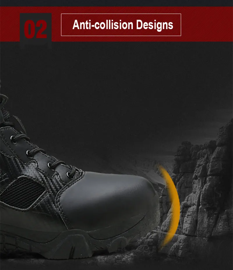 Military Tactical Mens Boots Special Force Leather Waterproof Desert Combat Ankle Boot Army Work Shoes Plus Size 39-47 (5)