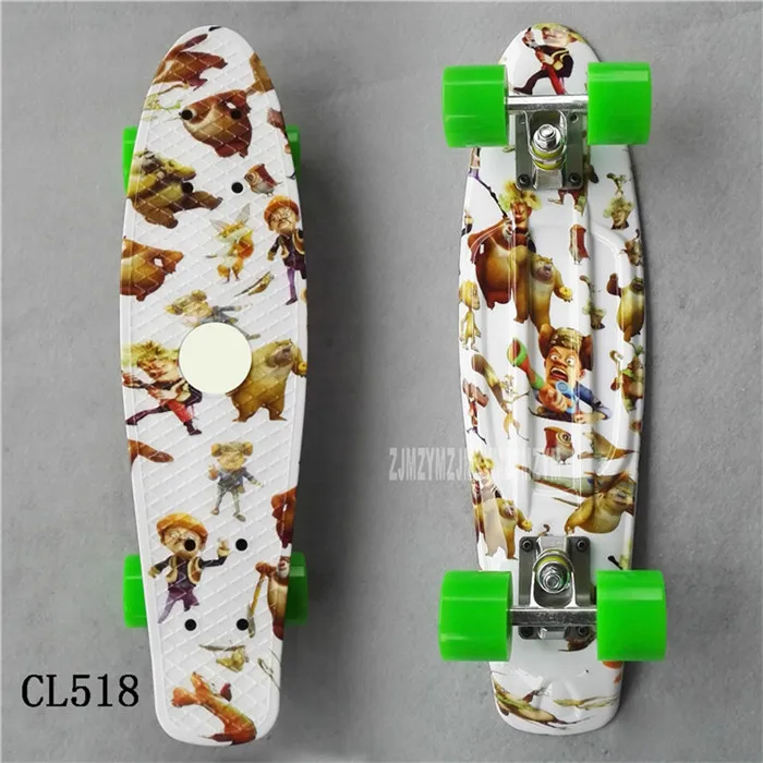 2" дюймовый скейтборд-крейсер мини пластиковая скейт доска Ретро Лонгборд Открытый Взрослый/Дети Графический галактика Звездная печатная скейт - Цвет: CL518