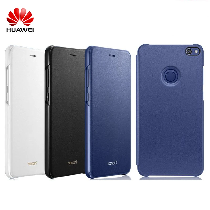 2017 Новый оригинальный официальный Huawei Honor 8 Lite/Youth кожаный флип чехол Премиум PU
