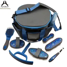 Pferd pinsel reinigung bad pinsel werkzeuge tasche kit pferd hand pinsel werkzeuge set