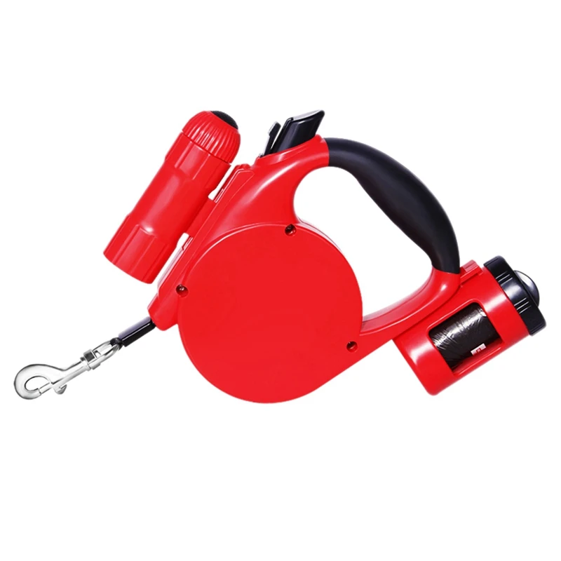 

Dog Collar With LED Lights Outdoor Walking Dogs Supplies Automatic Retractable Extending Leash Automatic Retractable Safer
