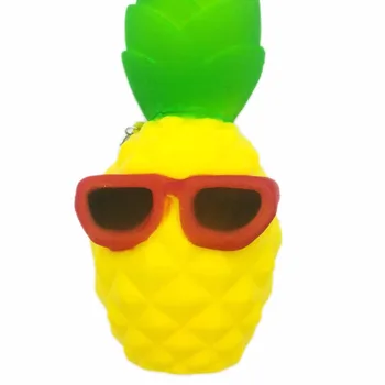 

JJR/C Rising Bun Slow Squeeze Squzze Charms Cute Soft Bread Chain Mini Phone Straps Kids Toy Cool Pineapple Pendant