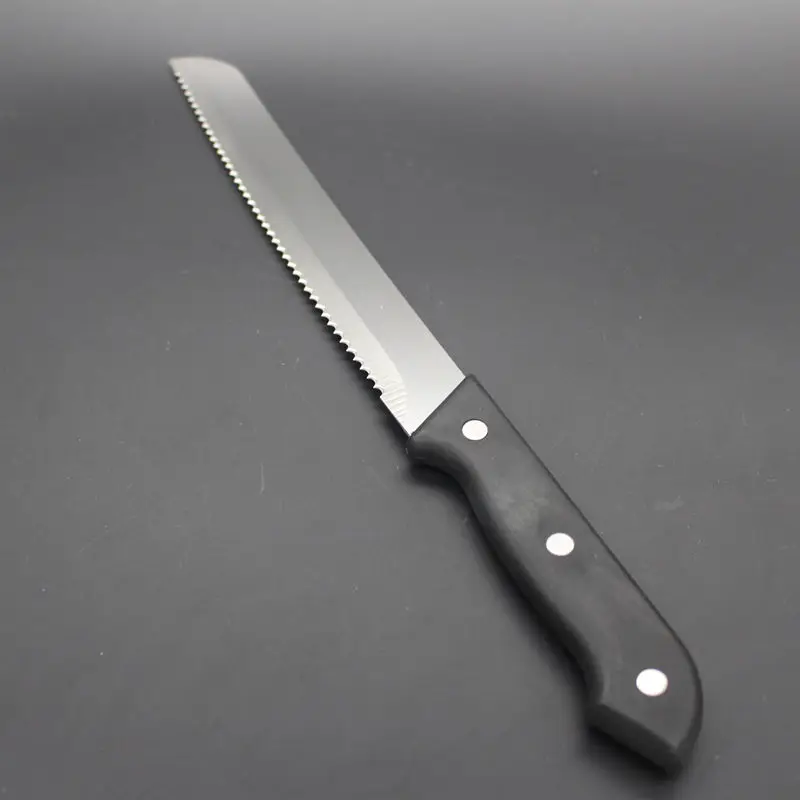 Stainless steel plastic handle coarse knife cake cutter bread cutter
